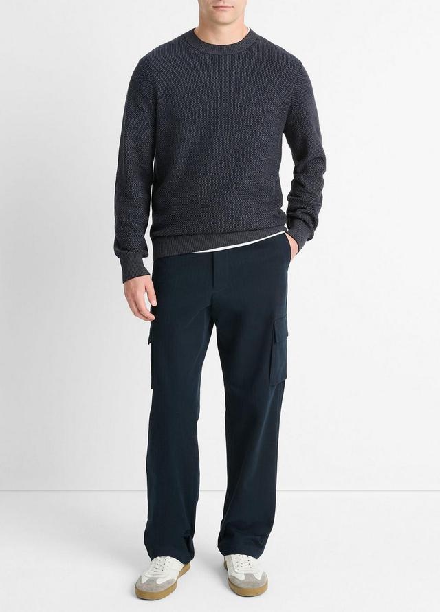 Geo-Jacquard Wool-Blend Crew Neck Sweater Product Image