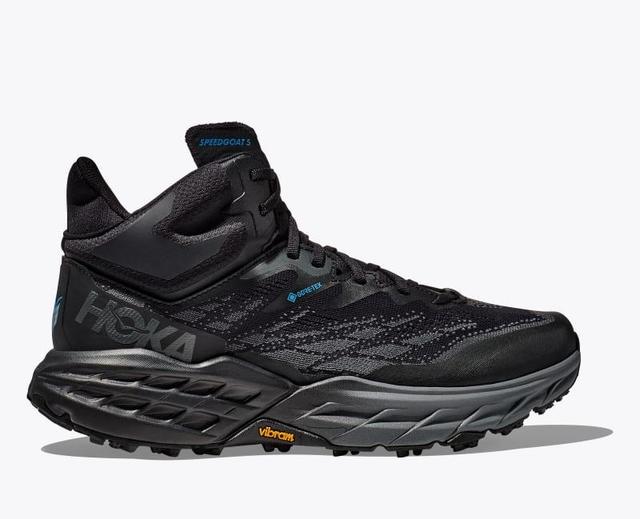 Hoka One HOKA Men's Speedgoat 5 Mid GTX Shoes in Black/Black, Size 10.5 Product Image