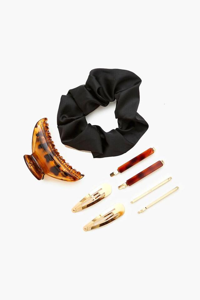 Tortoiseshell Hair Clip & Scrunchie Set | Forever 21 Product Image