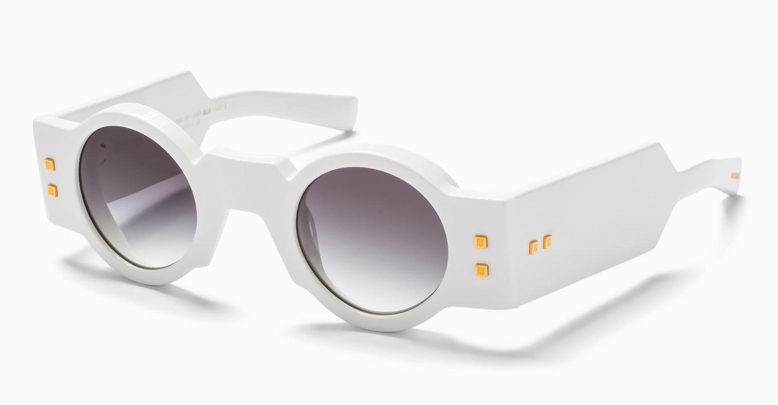 Olivier - White Sunglasses In Black Product Image