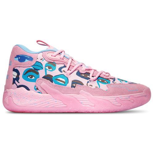 PUMA Mens Lamelo Ball PUMA MB.03 Kid Super - Mens Basketball Shoes Pink/Pink/Blue Product Image