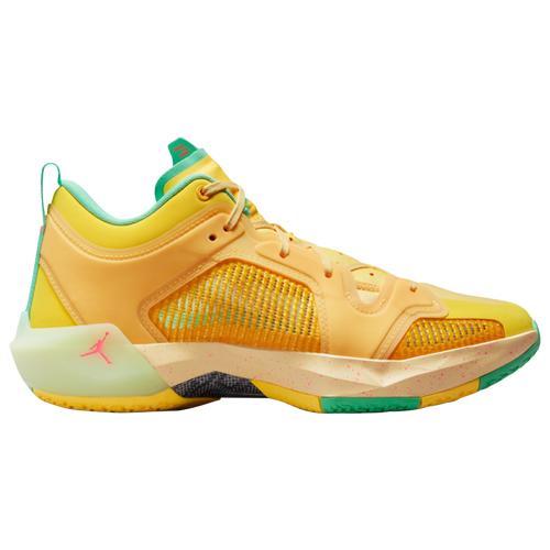 Jordan Mens XXXVII Low - Basketball Shoes Orange/Green Product Image