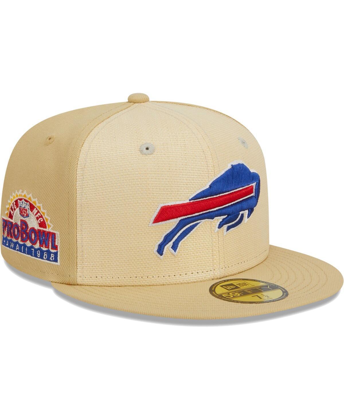 Mens New Era Khaki Buffalo Bills Raffia Front 59FIFTY Fitted Hat Product Image