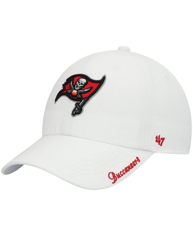 Womens White Tampa Bay Buccaneers Miata Clean Up Logo Adjustable Hat Product Image