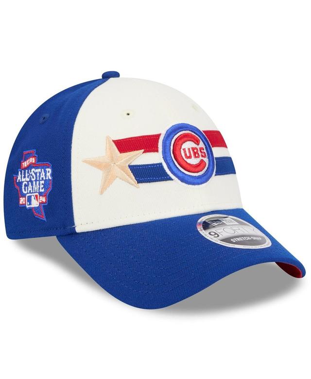 New Era Mens Cream Chicago Cubs 2024 Mlb All-Star Game 9FORTY Adjustable Hat - Cream, Royal Product Image