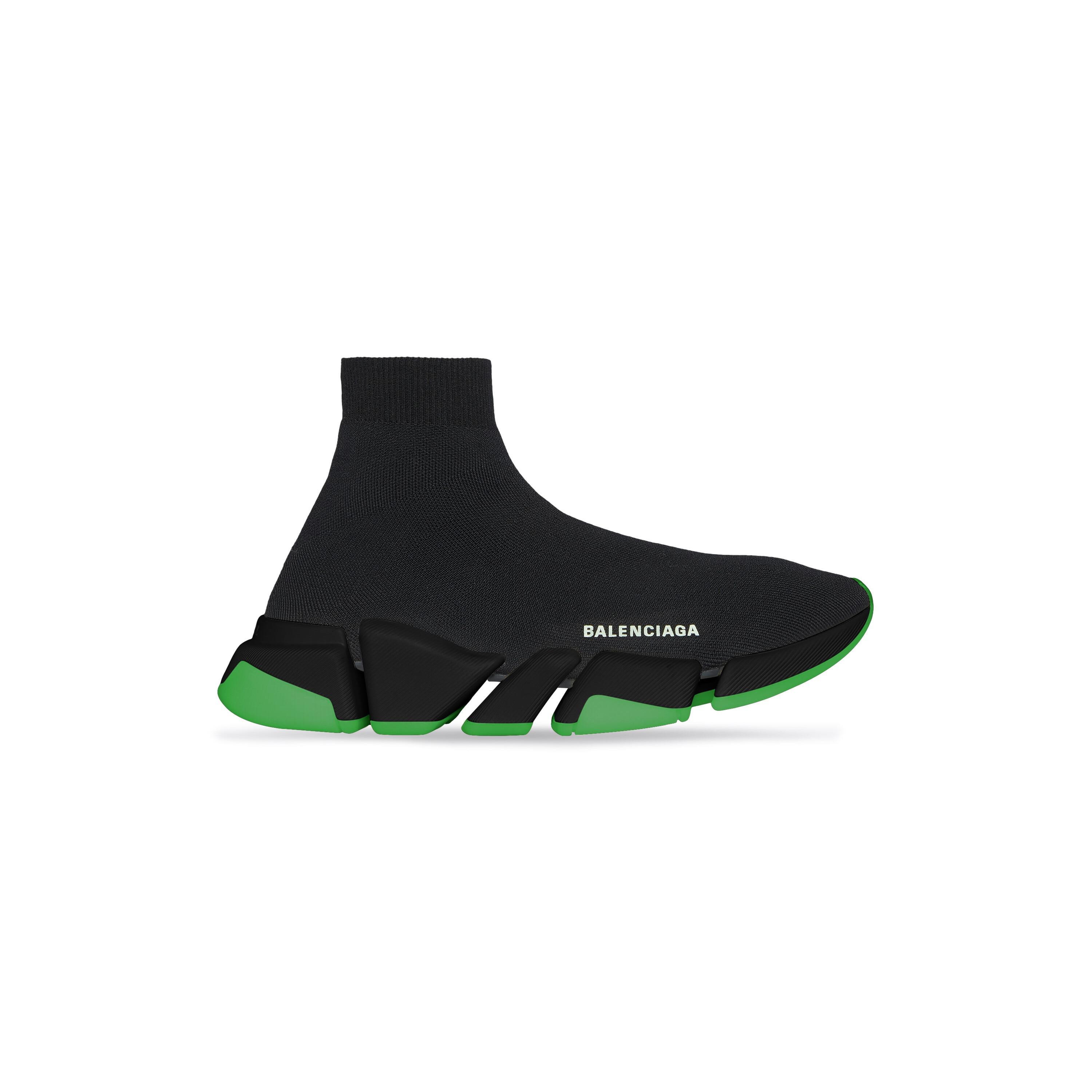 Men's Speed 2.0 Clear Sole Recycled Knit Sneaker  in Black Product Image