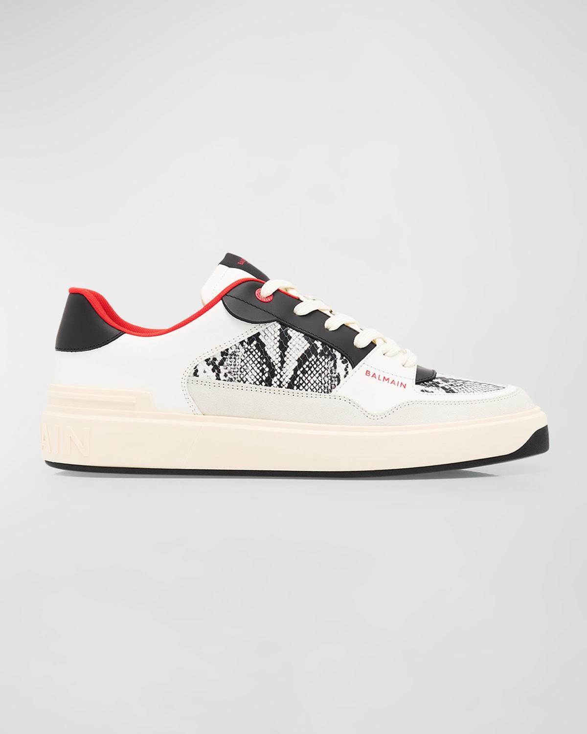 Balmain Mens B-Court Flip Lace Up Sneakers Product Image