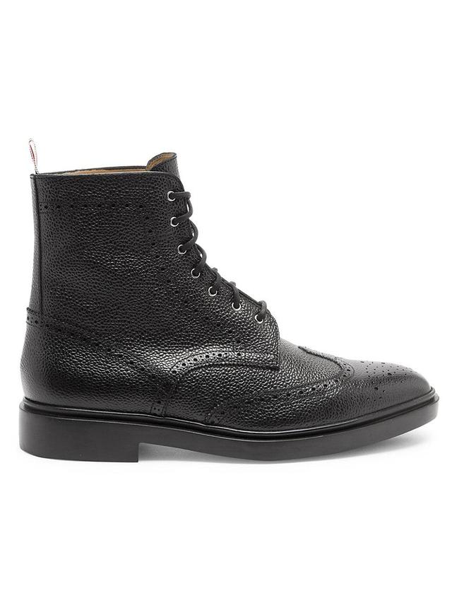 Mens Classic Leather Wingtip Boots Product Image