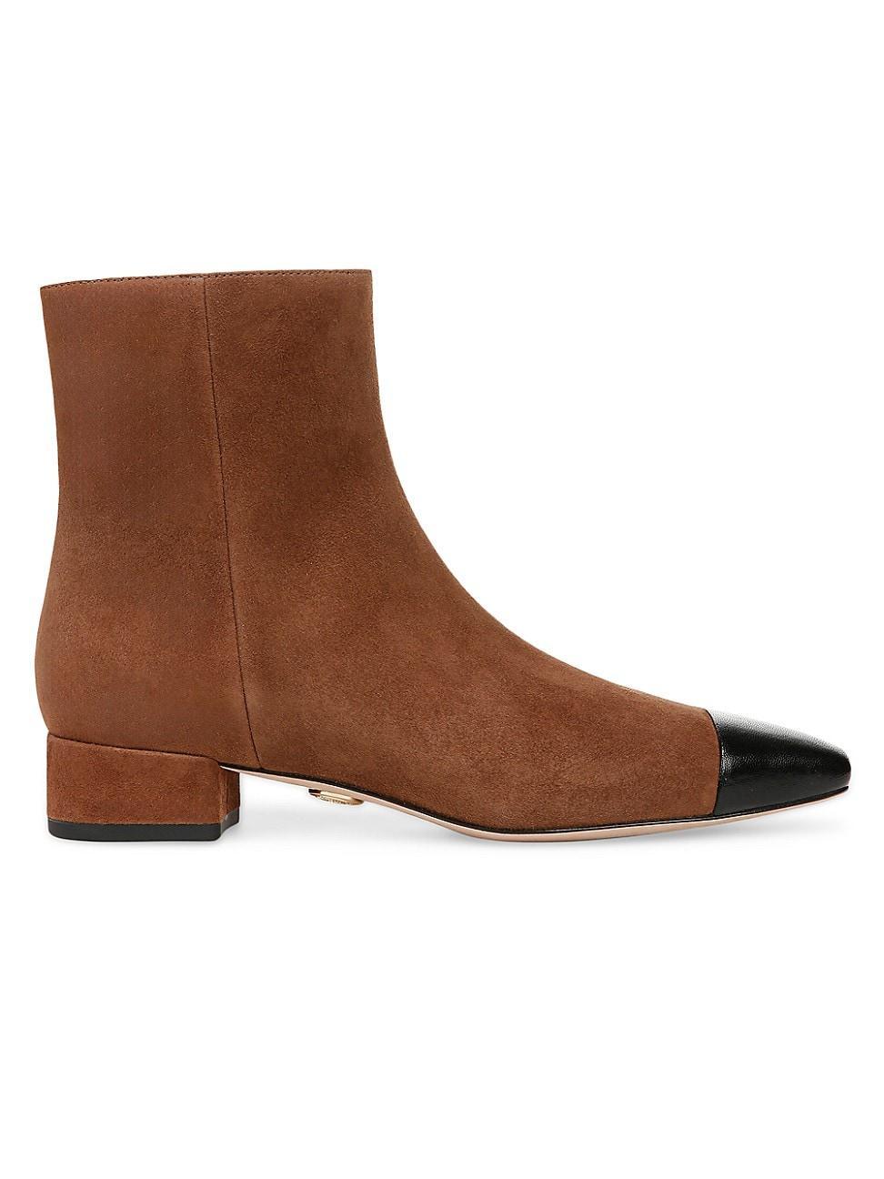 Womens Cecile Suede Ankle Booties Product Image