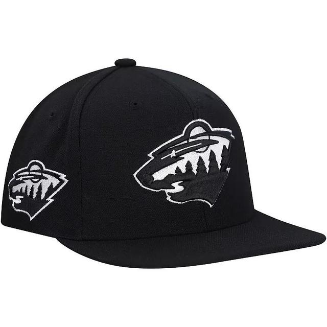 Mens Mitchell & Ness Minnesota Wild Team Snapback Hat Product Image