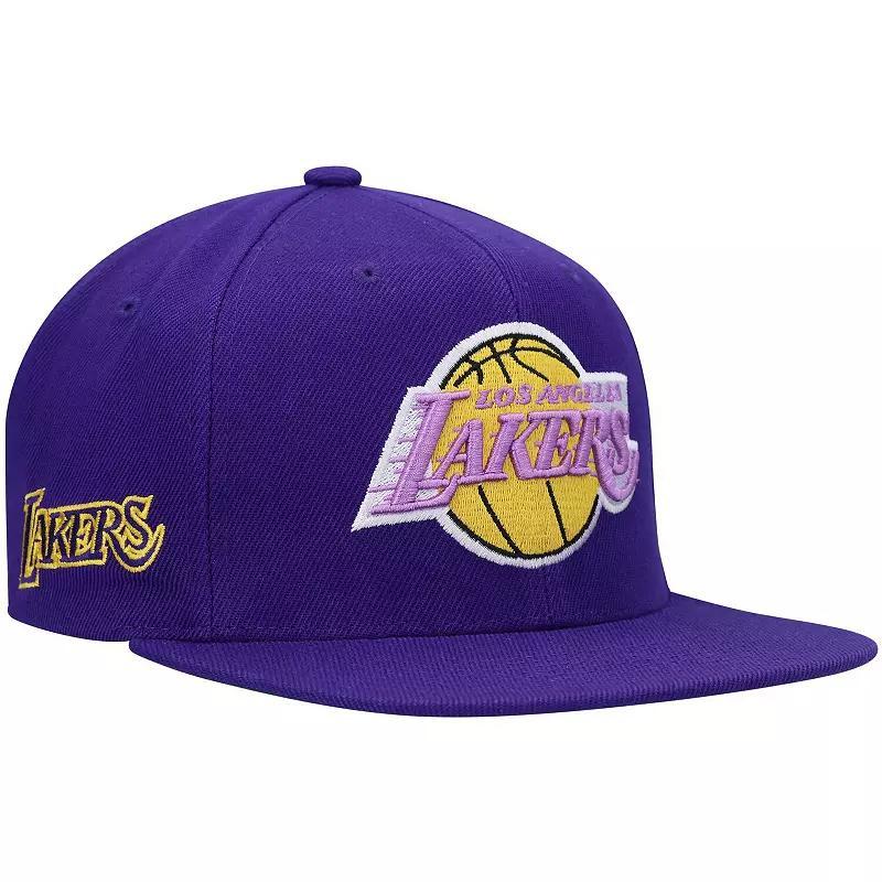 Mens Mitchell & Ness Los Angeles Lakers Hardwood Classics Snapback Hat Product Image