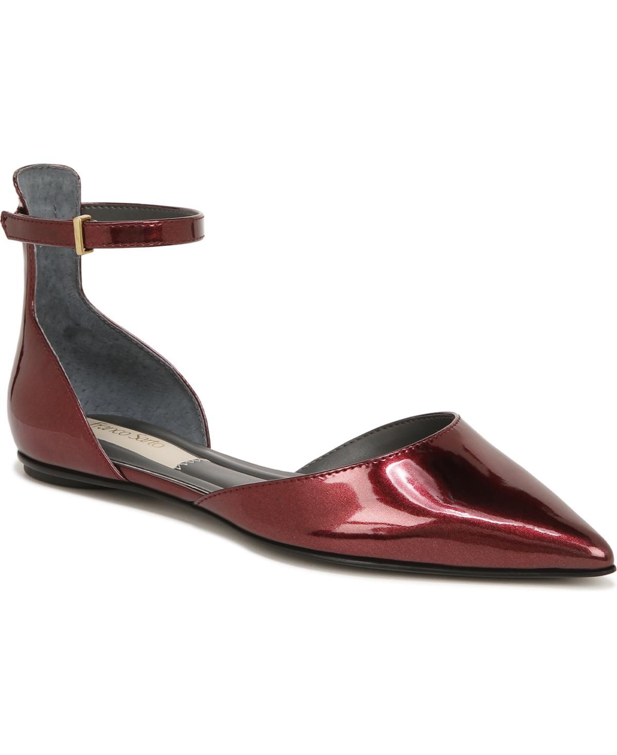 Franco Sarto Racer Ankle Strap dOrsay Pointed Toe Flat Product Image