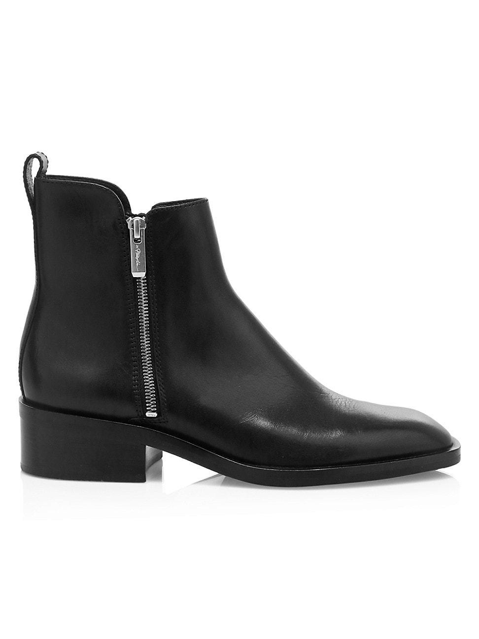 Alexa Leather Zip Booties Product Image