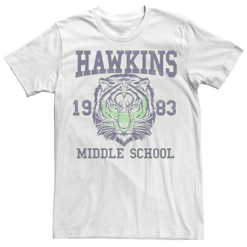 Mens Netflix Stranger Things Hawkins Middle School 1983 Tiger Tee Product Image