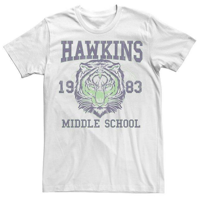 Stranger Things Mens Hawkins Middle School 1983 Tiger Short Sleeve T-Shirt Product Image