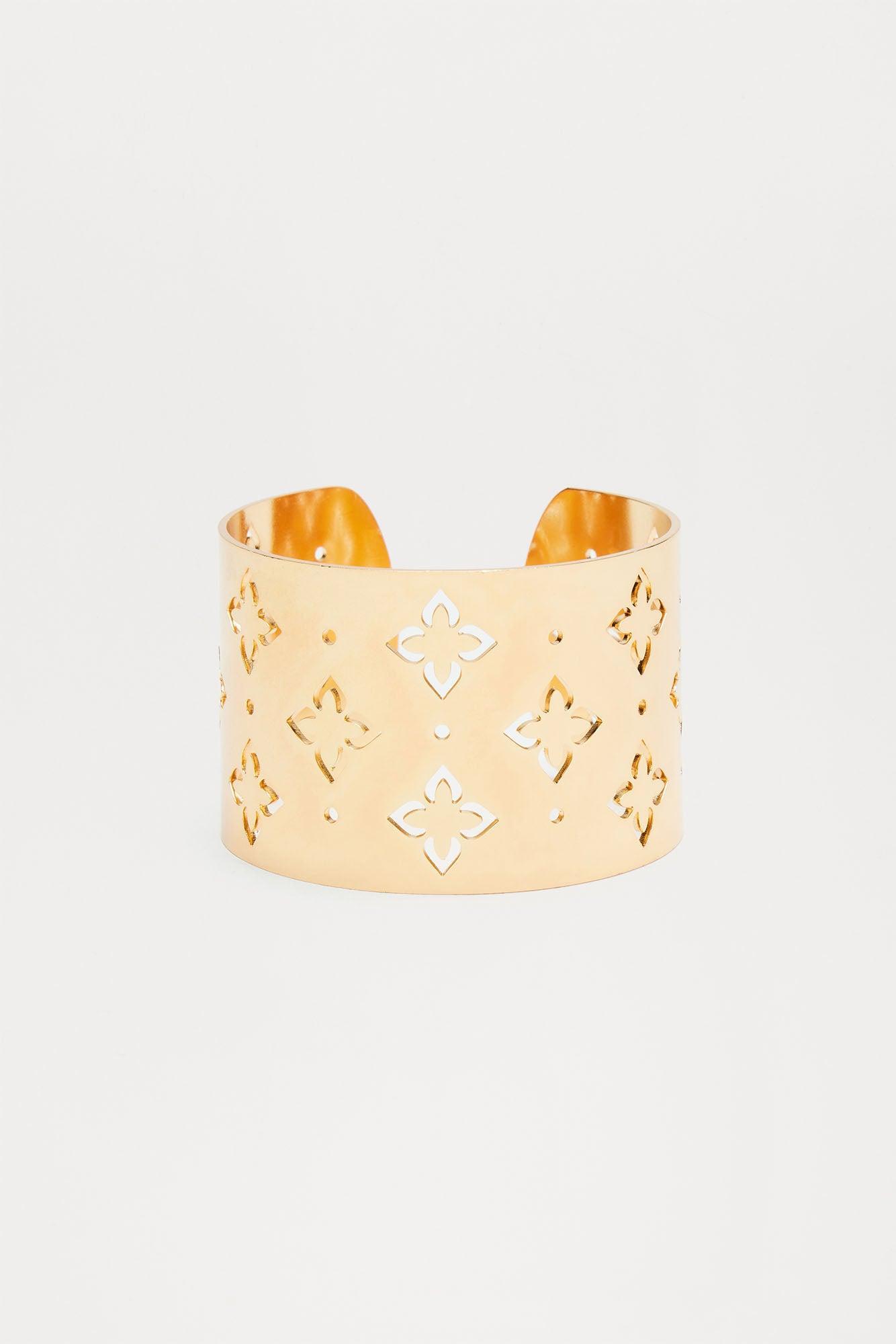 Clover Cuff Bracelet - Gold Product Image