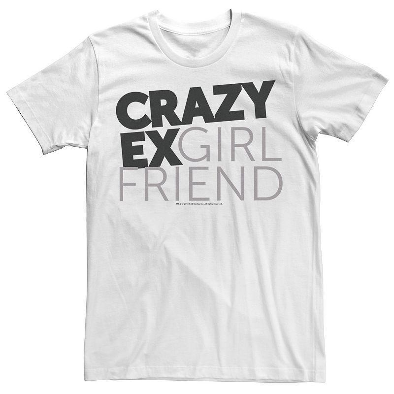 Mens Crazy Ex Girlfriend Black And Grey Font Tee Product Image