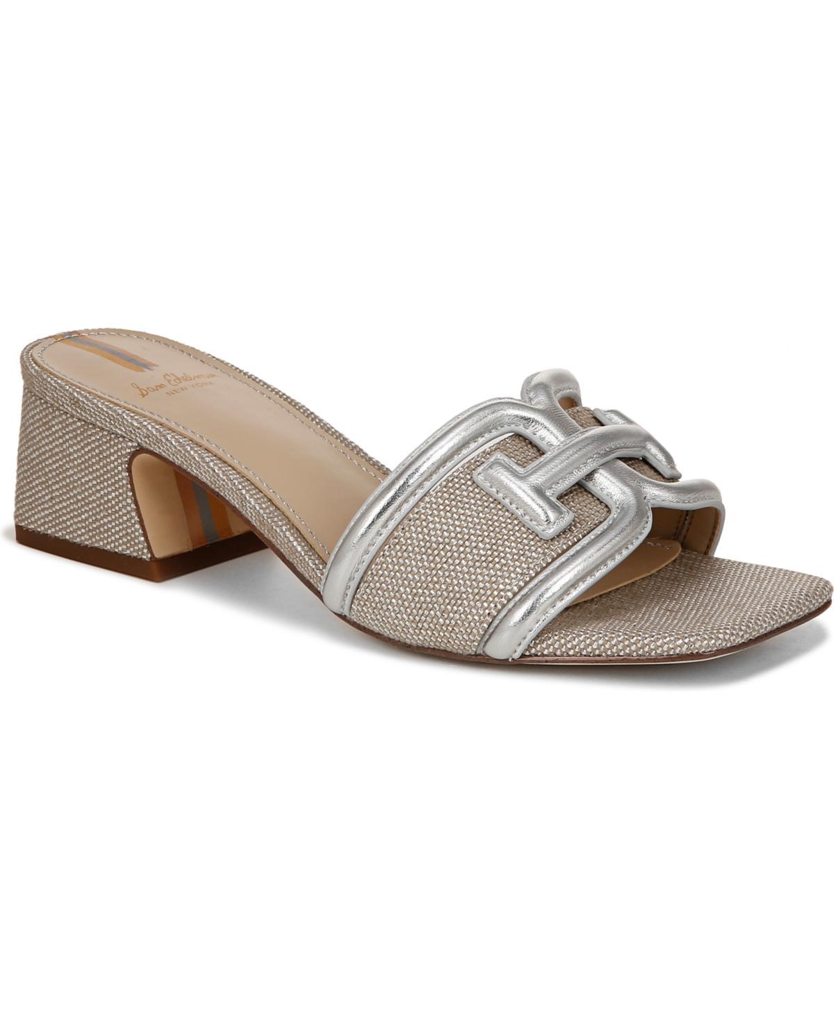 Womens Waylon 45MM Leather & Raffia Mules Product Image