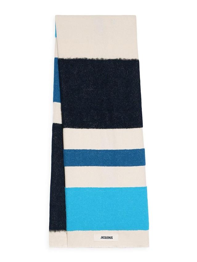 Mens Arazzo Striped Alpaca & Cotton-Blend Scarf Product Image