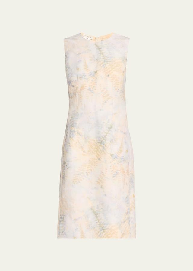 Harpson Sleeveless Fern-Print Midi Dress Product Image