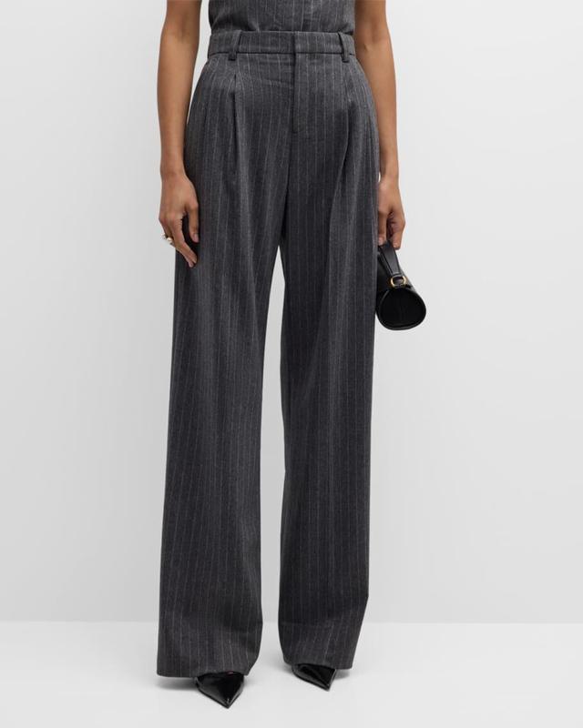 Charles High-Rise Pinstripe Pants Product Image