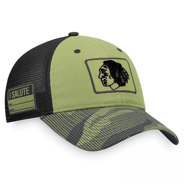 Mens Camo and Black New York Islanders Military Appreciation Snapback Hat - Camo Product Image