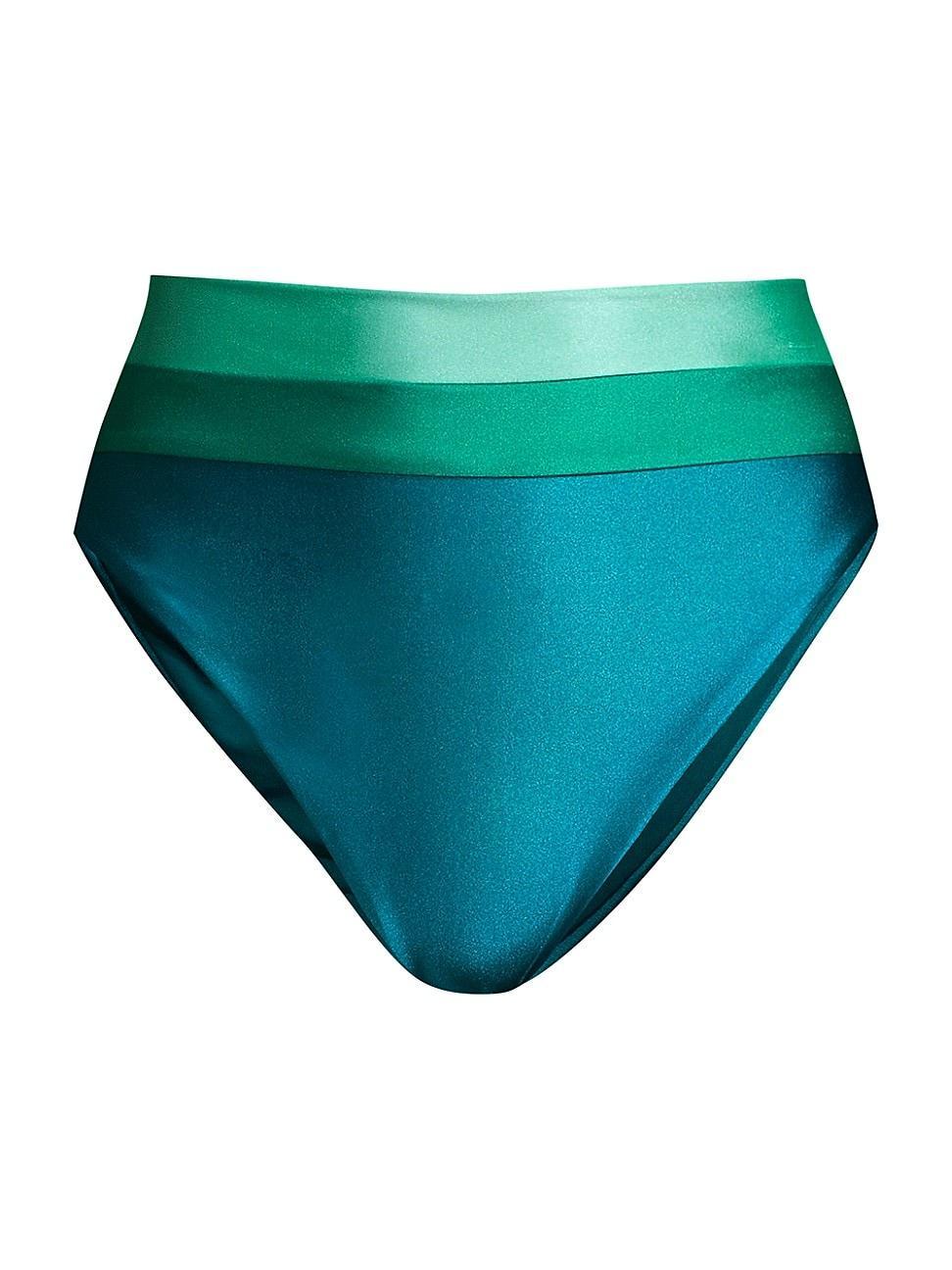 Womens Heidi Colorblocked Bikini Bottom Product Image