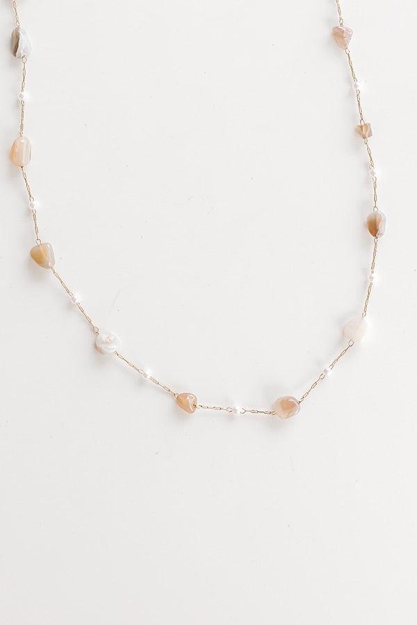 Boho Flow Semi Precious Necklace Product Image