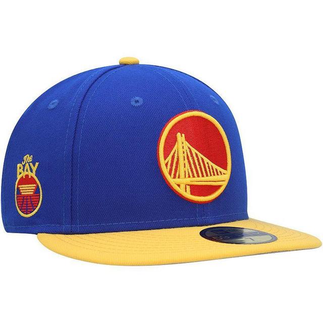 Mens New Era Golden State Warriors Side Patch 59FIFTY Fitted Hat Product Image