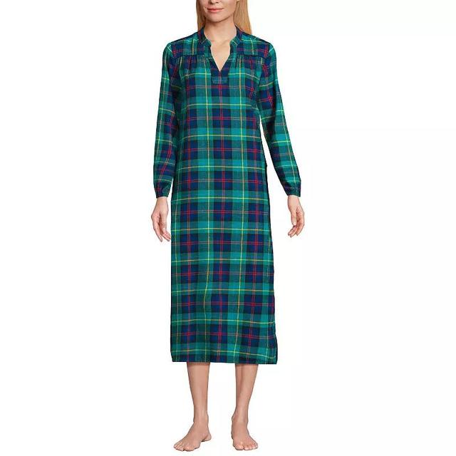 Womens Lands End Long Sleeve Flannel Nightgown Product Image