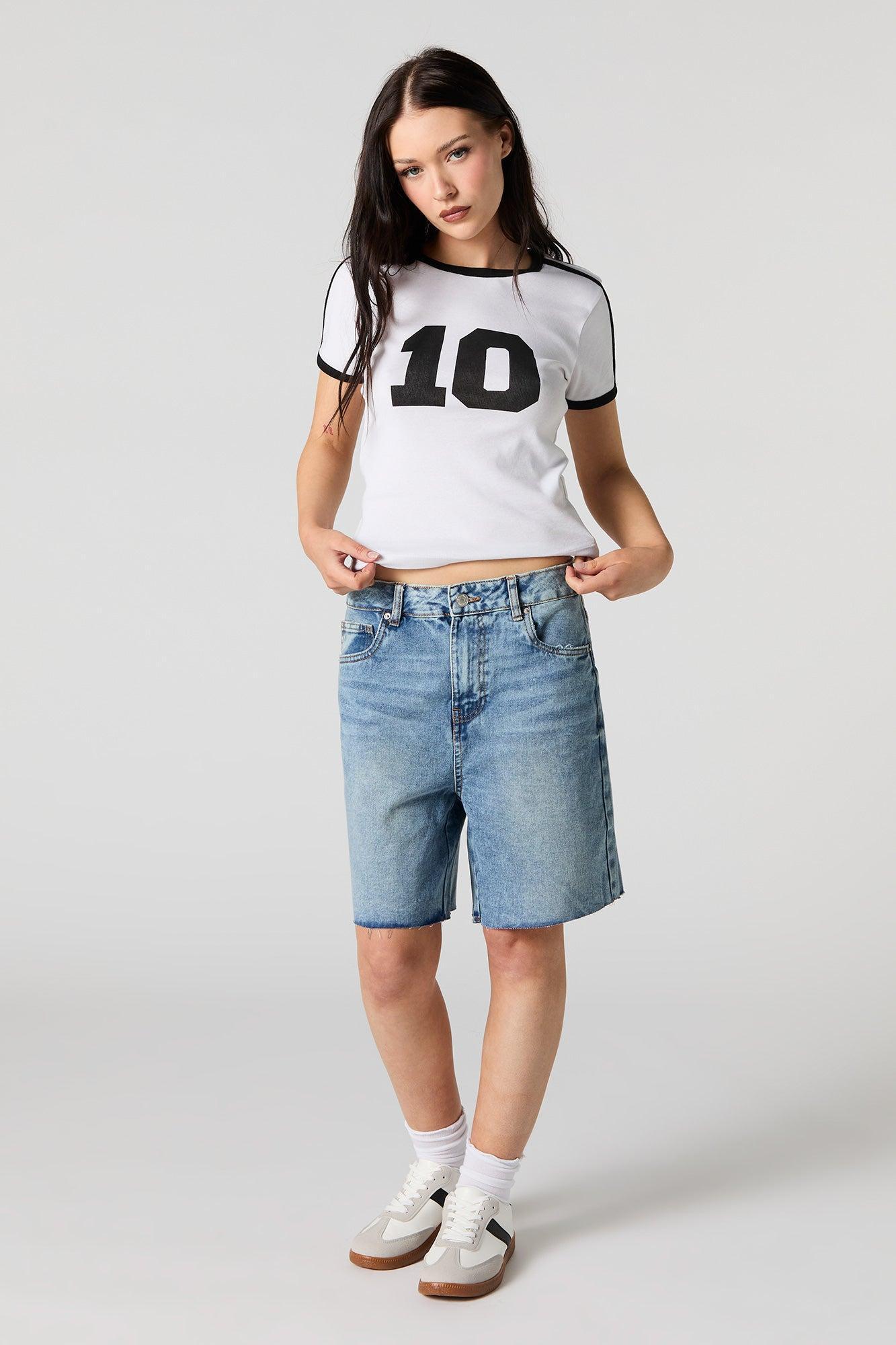 Longline Denim Short Female Product Image