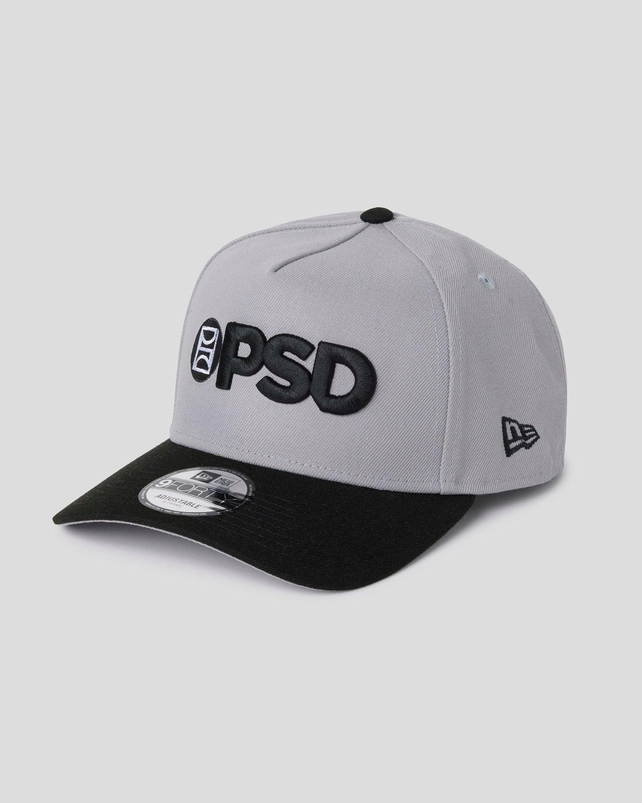 New Era x PSD Logo Hat Grey/Black Male Product Image