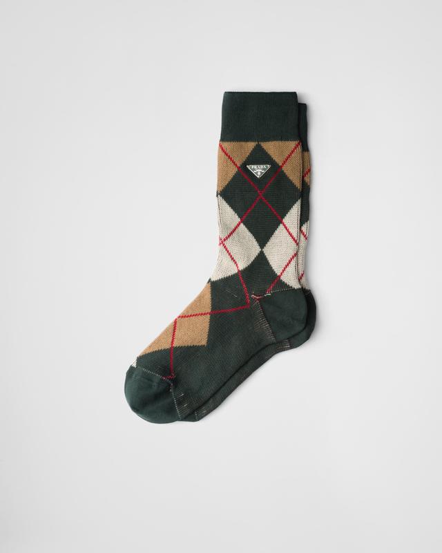 Argyle cotton socks Product Image