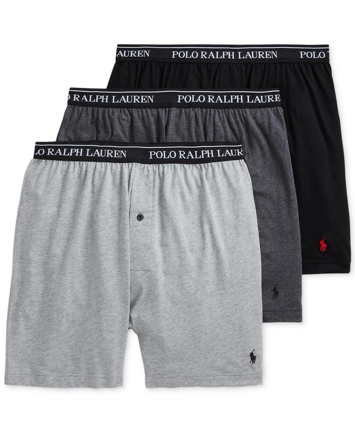 Men's 3-pack. Cotton Classic Knit Boxers In Andover,madison,black Product Image