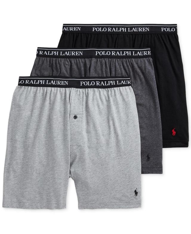 Polo Ralph Lauren Mens 3-Pack. Cotton Classic Knit Boxers Product Image