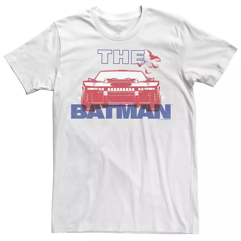 Mens DC Comics The Batman Red Batmobile Tee Product Image