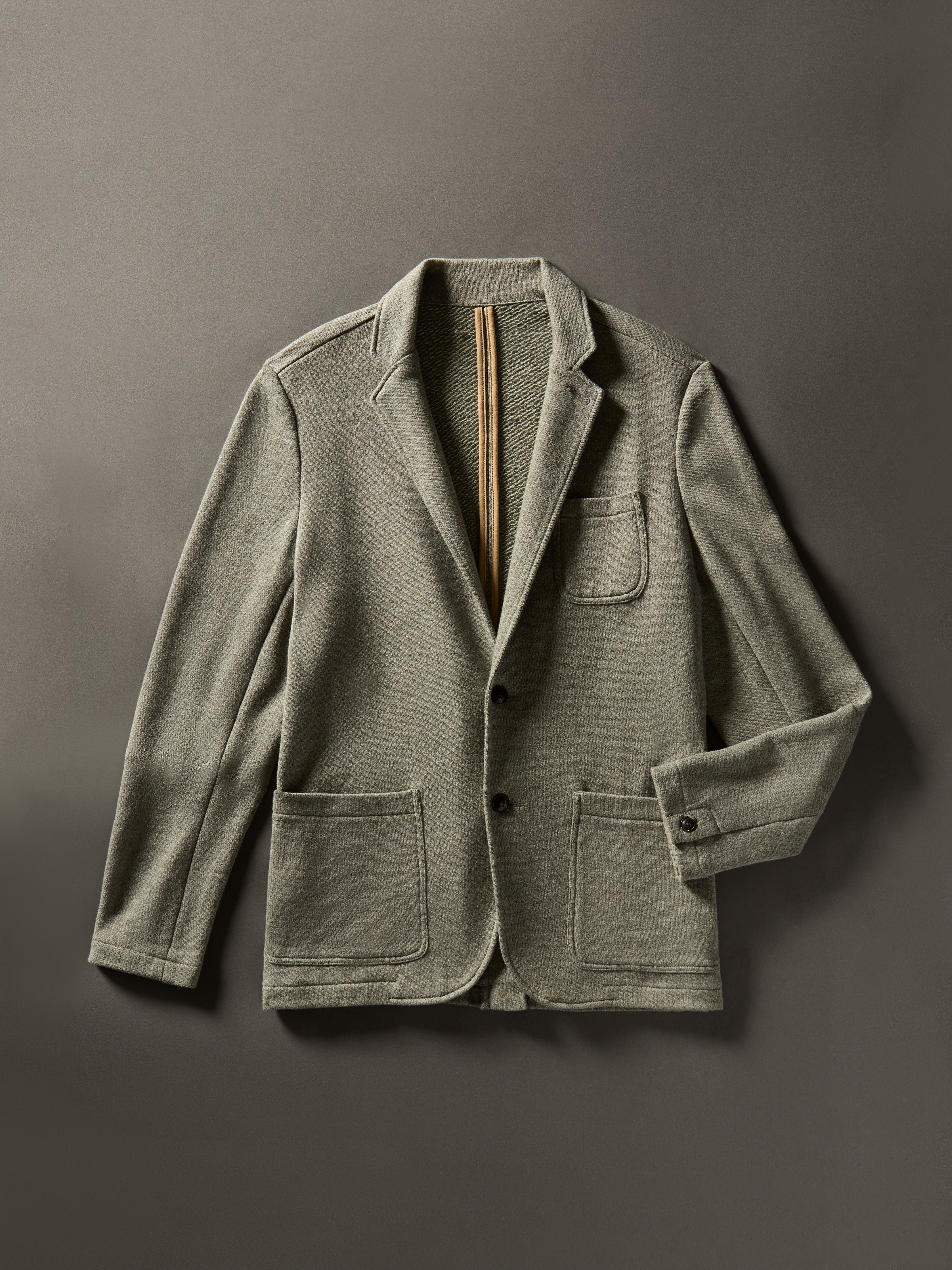 Inlet Knit Blazer (Tall) - Olive Brush Melange Male Product Image