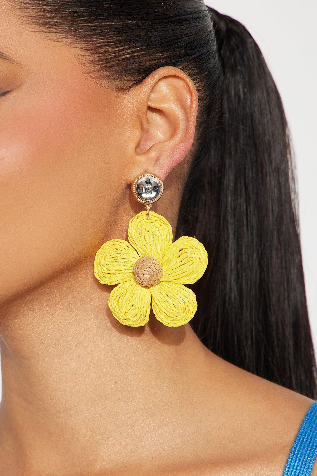 Full Of Sunshine Earrings  - Yellow Product Image