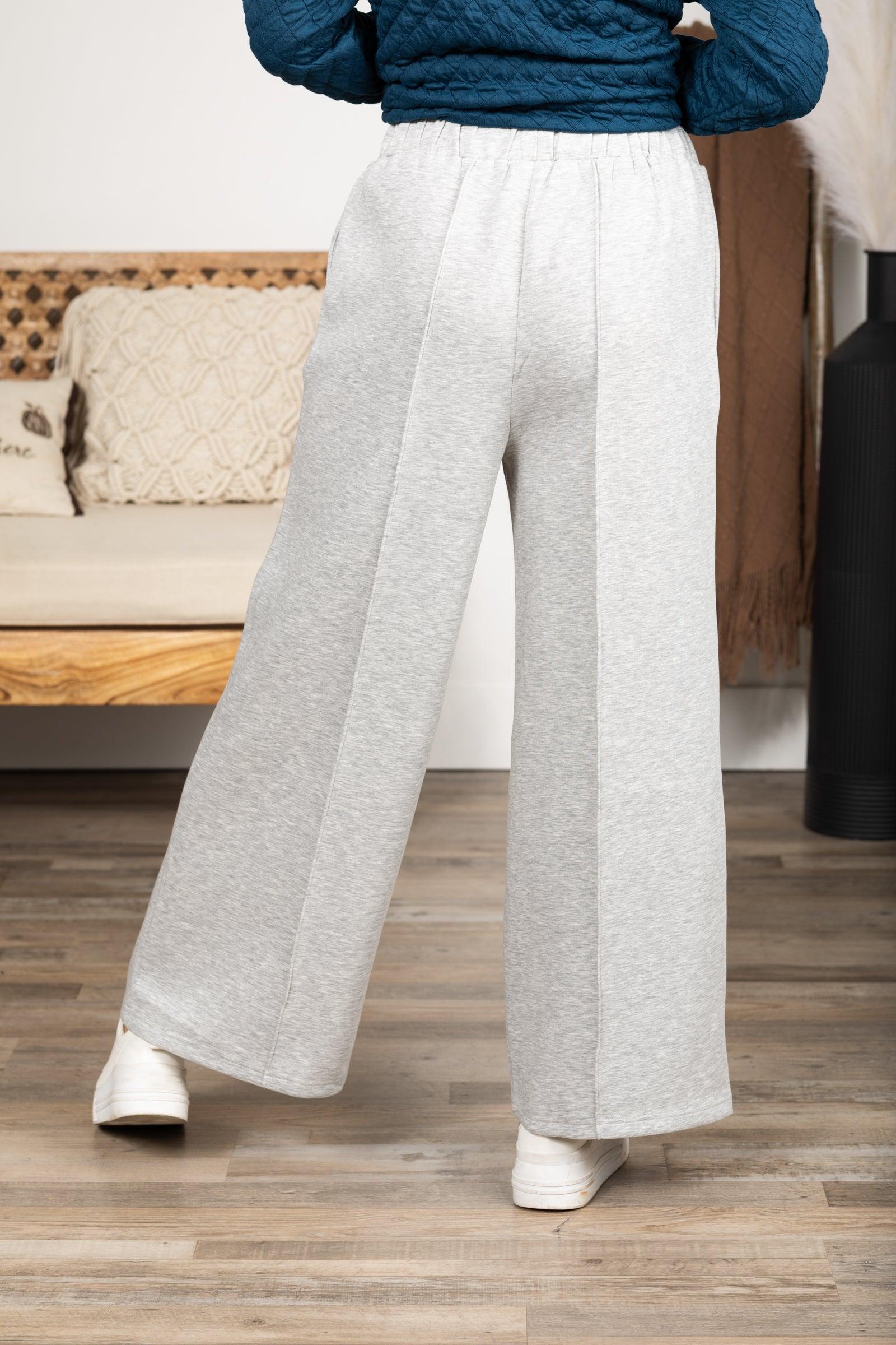 Elastic Waistband Wide Leg Pants Product Image