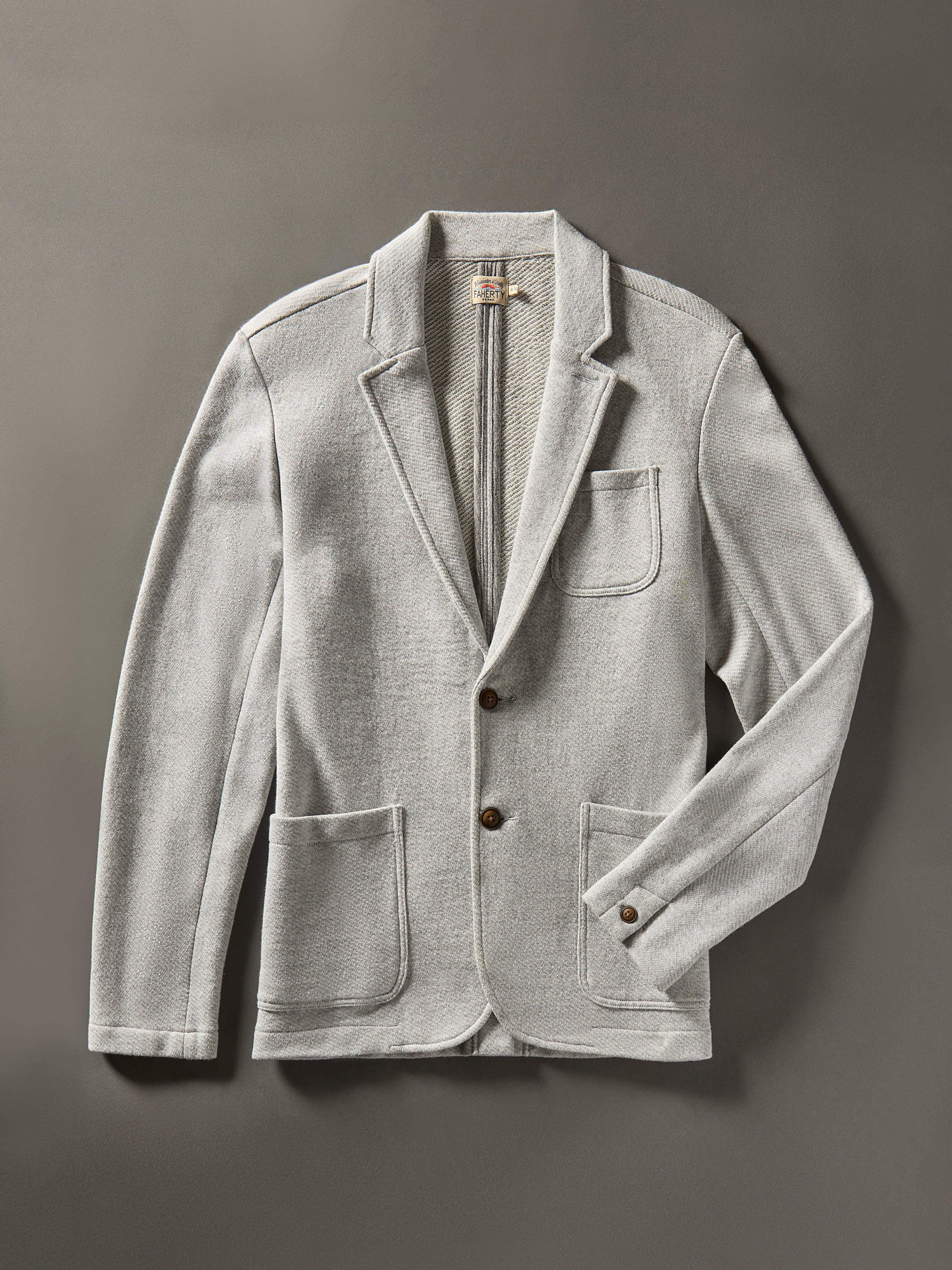 Inlet Knit Blazer - Heather Grey Male Product Image