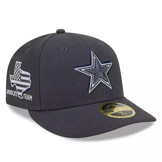 Mens New Era Graphite Dallas Cowboys 2024 NFL Draft Low Profile 59FIFTY Fitted Hat Product Image