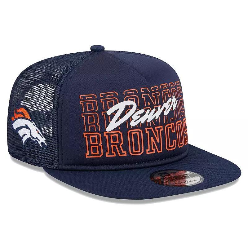 Mens New Era Navy Denver Broncos Instant Replay 9FIFTY Snapback Hat Product Image