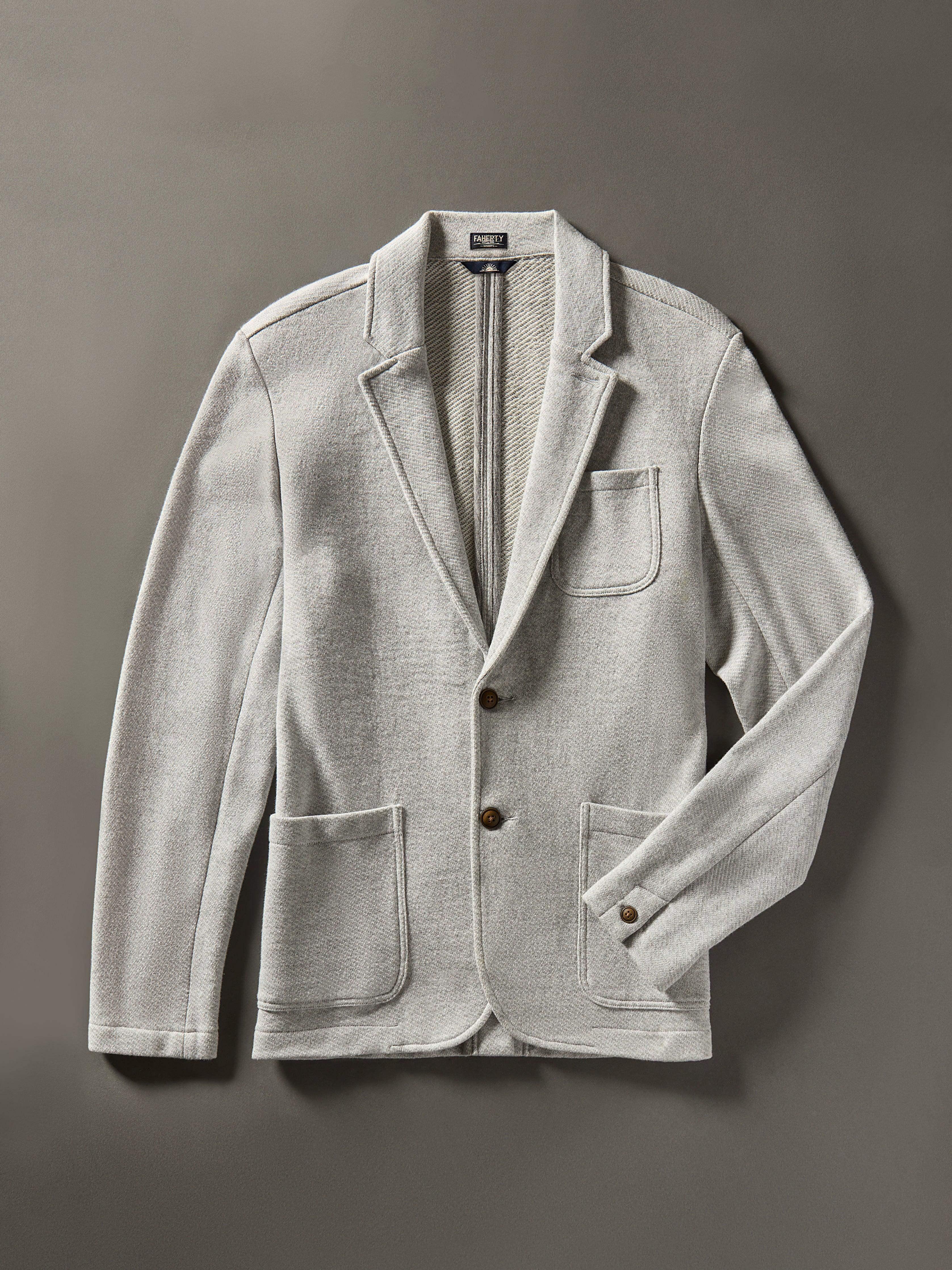 Inlet Knit Blazer - Heather Grey Male Product Image