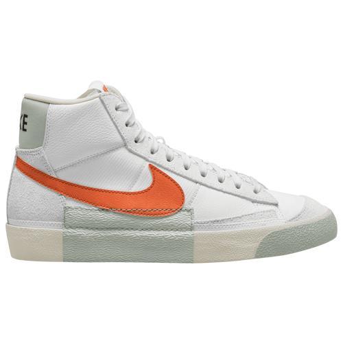 Nike Mens Blazer Mid 77 - Basketball Shoes White/Safety Orange/Sail Product Image