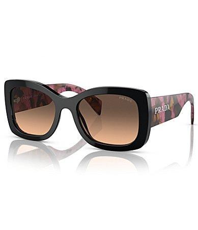 Gradient Logo Acetate Butterfly Sunglasses Product Image