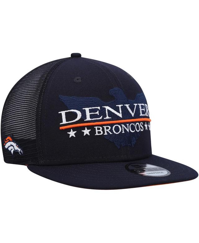 Mens New Era Navy Denver Broncos Totem 9FIFTY Snapback Hat Product Image