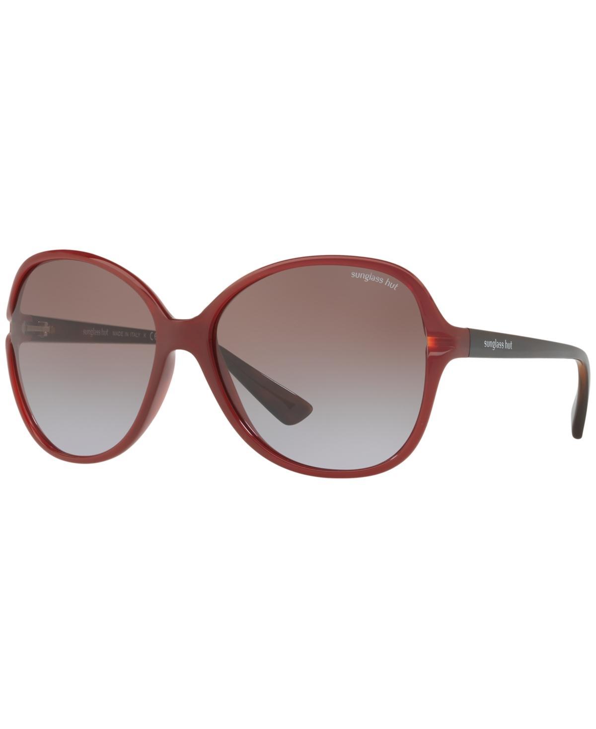 Sunglass Hut Collection Sunglasses, HU2001 60 - RED Product Image