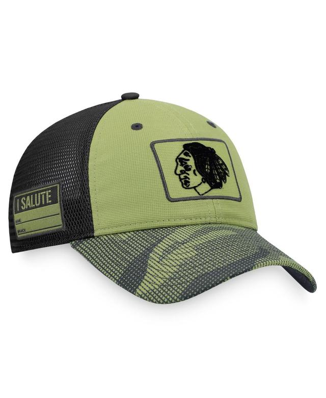 Mens Fanatics Branded Camo/Black Seattle Kraken Military Appreciation Snapback Hat Product Image