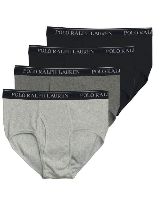 Polo Ralph Lauren Cotton Logo Waistband Briefs, Pack of 4 Product Image