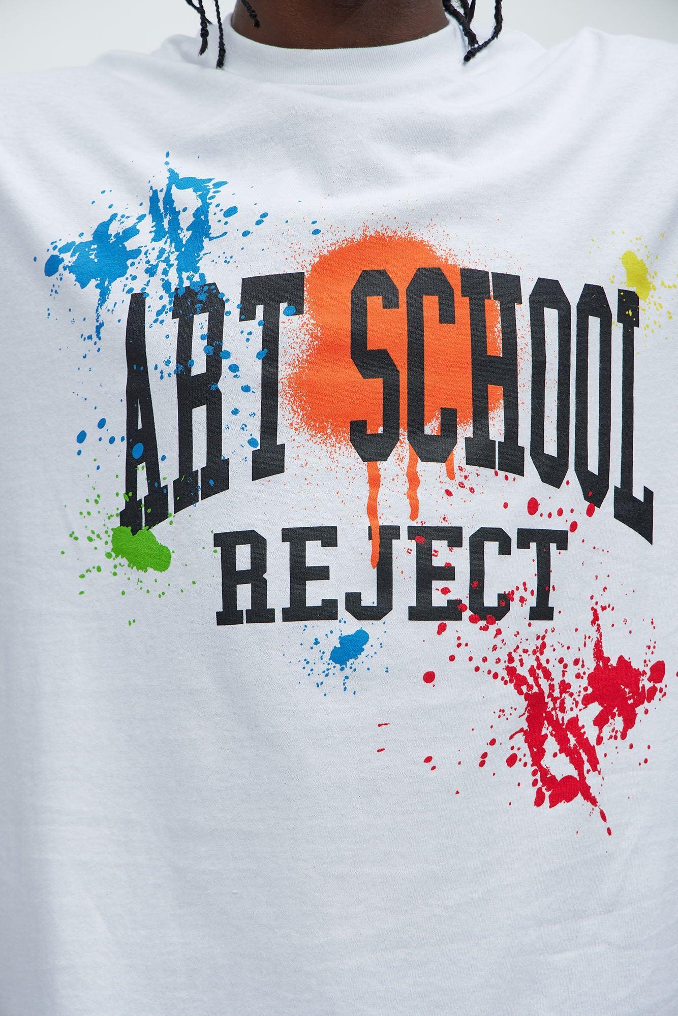 Art School Reject Short Sleeve Tee - White Product Image